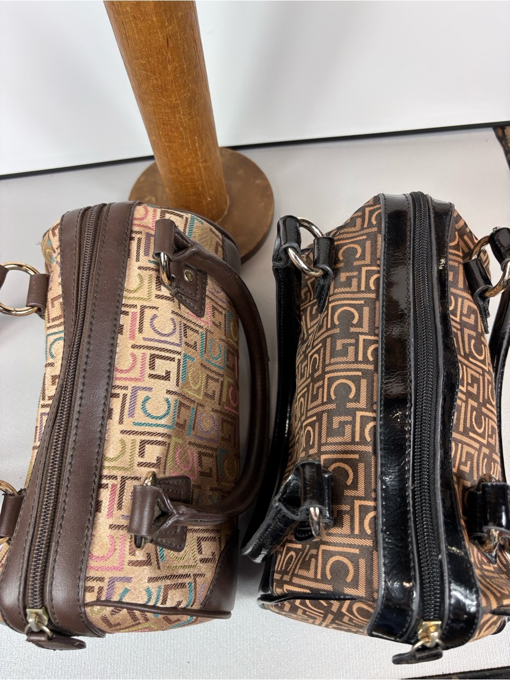 2/$15 Monogram Print Small Handbags Designer Style …Preloved ♥️ $4.99shipping - Picture 6 of 13